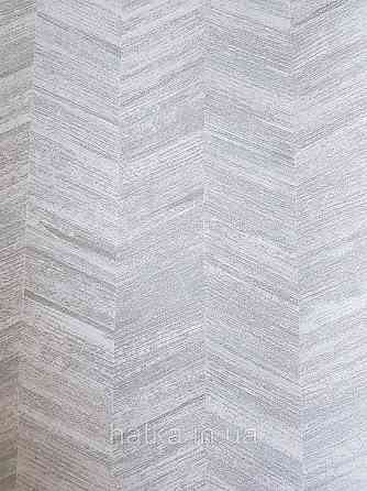 Обои  виниловые на флизелине AS creation Geo Effect 0.53х10 геометрия елочка белый серый бирюза 38309-4 Киев