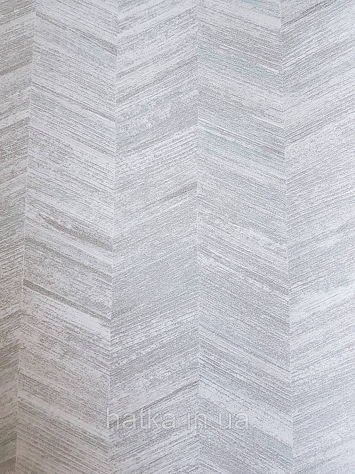 Обои  виниловые на флизелине AS creation Geo Effect 0.53х10 геометрия елочка белый серый бирюза 38309-4 Киев - изображение 3