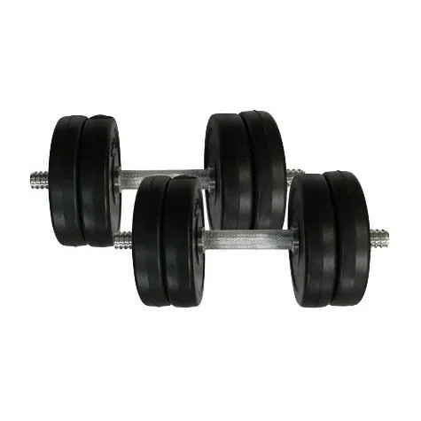 Гантелі складальні композитні в пластиковій оболонці Rock Pro-R 2 шт по 11,5 кг NE-PL-R-011-2 Вінниця - фото 1