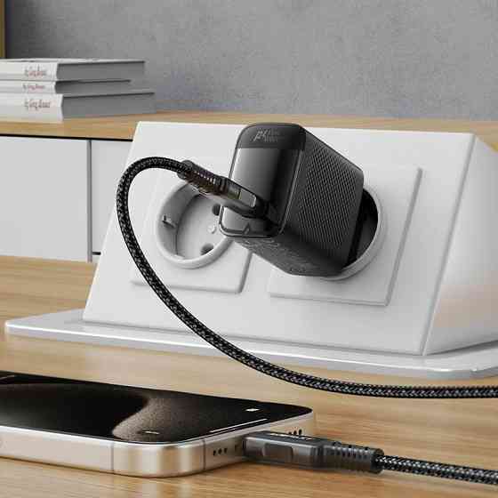 Мережевий зарядний пристрій ACEFAST A112 PD45W GaN single USB-C charger (EU) Black Одеса