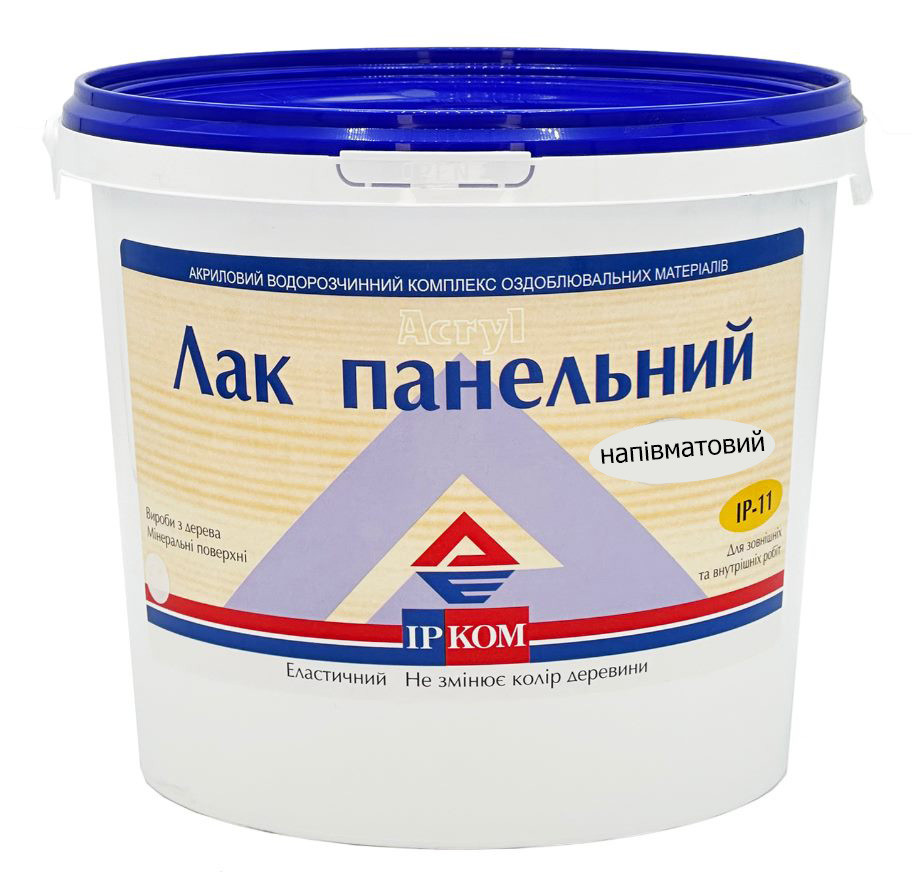Лак панельний Ircom ProCristal Lacquer Panel IR-11 напівматовий 10 л Киев - изображение 1