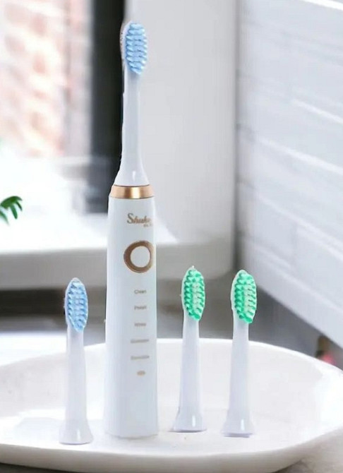 Электрическая зубная щетка Shuke SK-601 c 4 насадками на аккумуляторе. Киев - изображение 2
