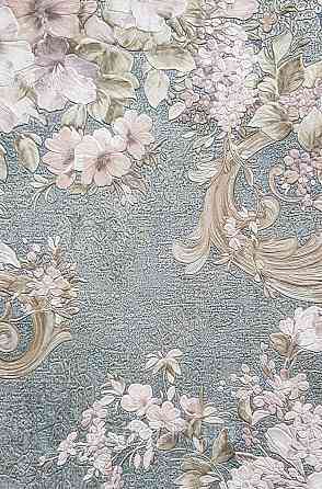 Шпалери вініл на флізеліні AdaWall Signature1.06х10 квіти гілки листя структурне рожеве бузкове золото 3д Київ