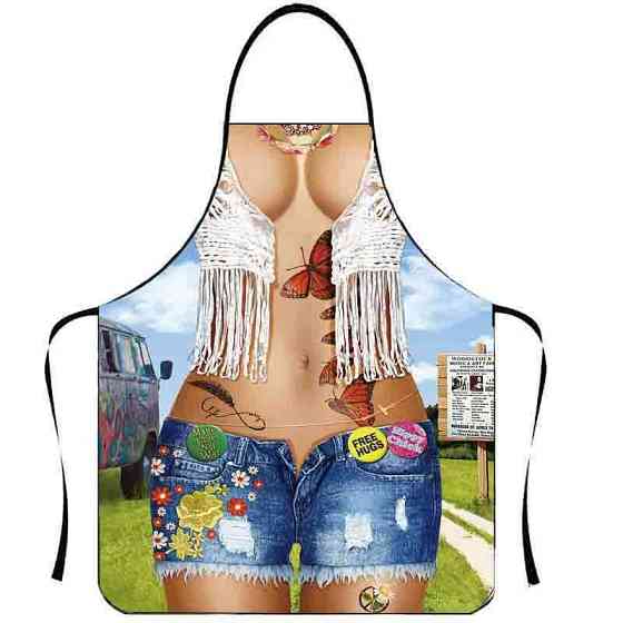 Фартух з приколом жінка 73 на 57 см різнобарвний Київ