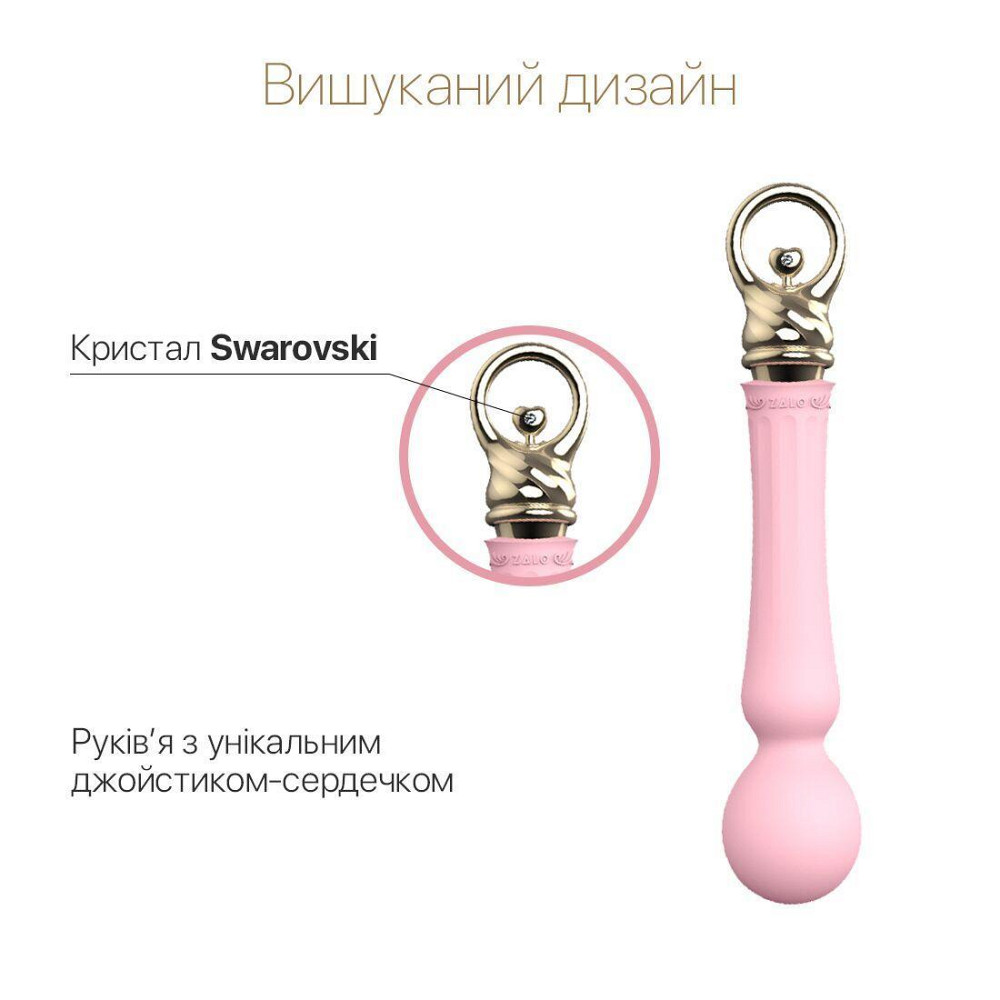 Вибромассажер с подогревом Zalo Sweet Magic - Confidence Wand Fairy Pink Sex Aura Киев - изображение 3