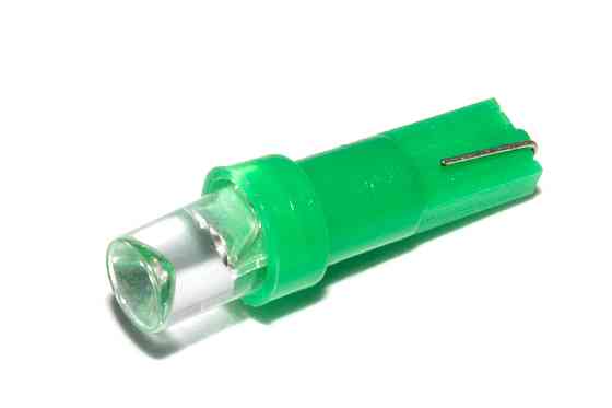 Світлодіодна лампа AllLight T5 LED (W1,2W) W2x4,6d панель приладів, кнопка GREEN 12V Харків