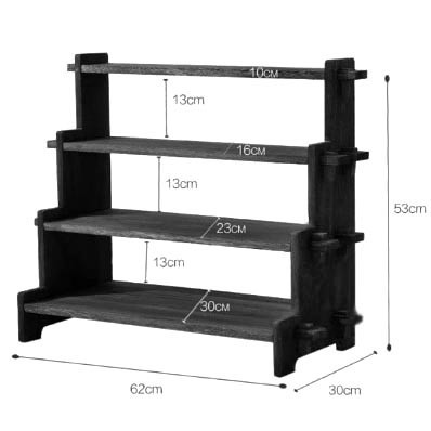 Полиця настільна "Атбасар 4" венге Миколаїв - фото 1