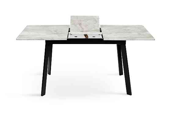 Стіл Етна 120(+40)*75 чорний метал/базальт Киев