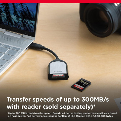 Карта памяти SanDisk 128GB SD class 10 UHS-II U3 V90 Extreme Pro (SDSDXDM-128G-GN4IN) Винница - изображение 4