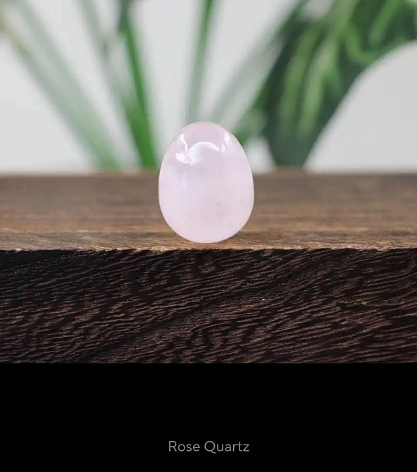 Сувенирное яйцо из натурального камня розового кварца размером 15*20 мм. Киев - изображение 3