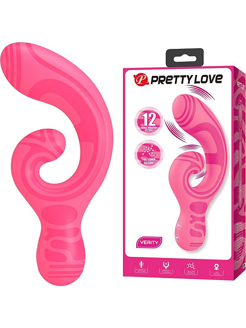 Вибратор-кролик Pretty Love Verity, розовый, 12.5 см х 3.1 см Sex Aura Киев - изображение 1