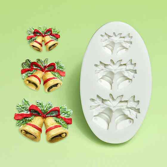 Молд силіконовий Дзвіночки 89 на 51 мм сірий Київ