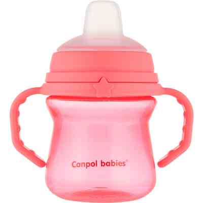 Поильник-непроливайка Canpol babies с силиконовым носиком FirstCup 150 мл Розовая (56/614_pin) Винница