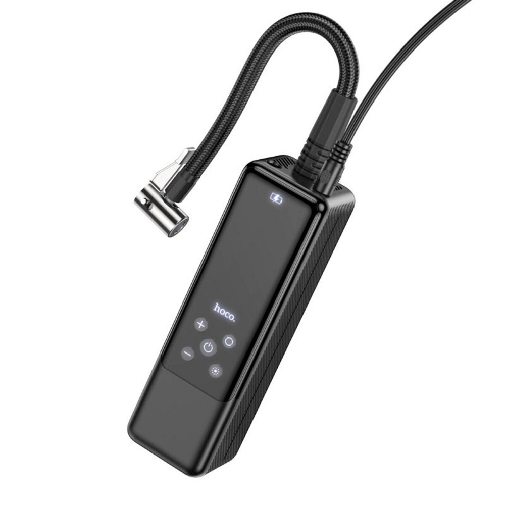 Автомобільний насос HOCO ZP5 May smart air pump Black Київ - фото 2