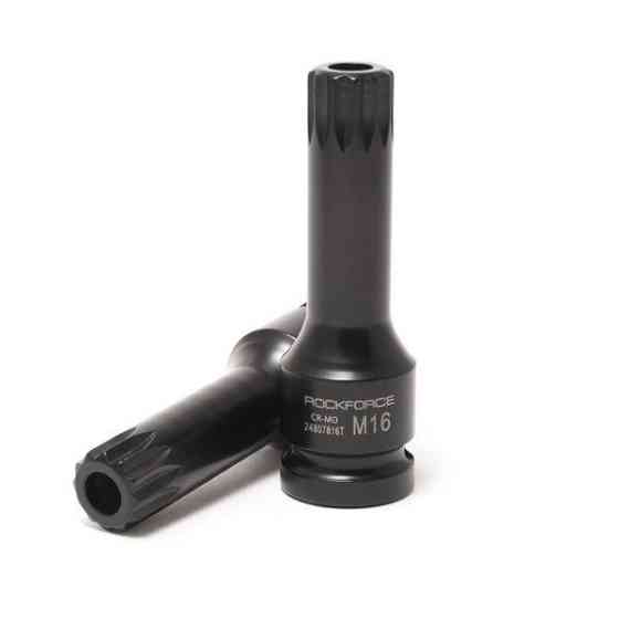 Головка 1/2" з насадкою Spline M5 з отвором ударний глибока Одеса