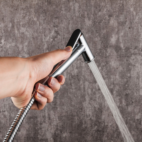 Гігієнічний душ із змішувачем Frap F2057 чорний/хром Київ - фото 7