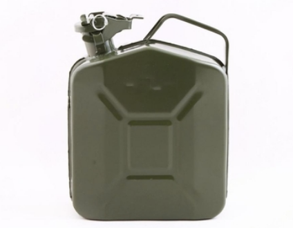 Канистра металлическая 5 литров вертикальная для топлива. Винница - изображение 1