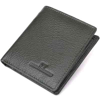 Гаманець ST Leather З натуральної шкіри Зелений (23093) Вінниця