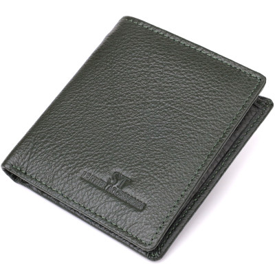 Кошелек ST Leather Из натуральной кожи Зеленый (23093) Винница - изображение 1