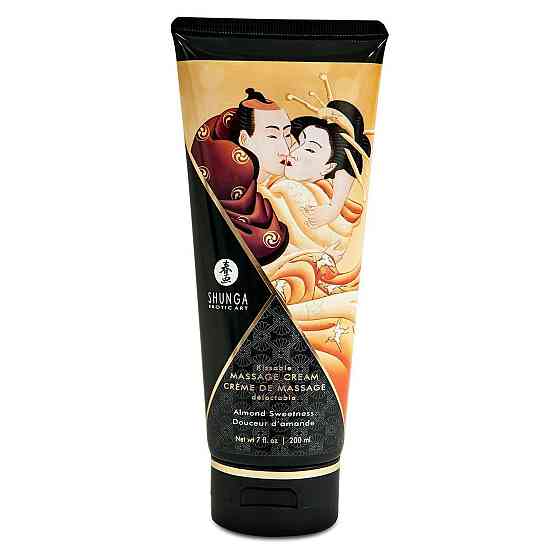 Съедобный массажный крем Shunga Kissable Massage Cream - Almond Sweetness (200 мл) Sex Aura Киев