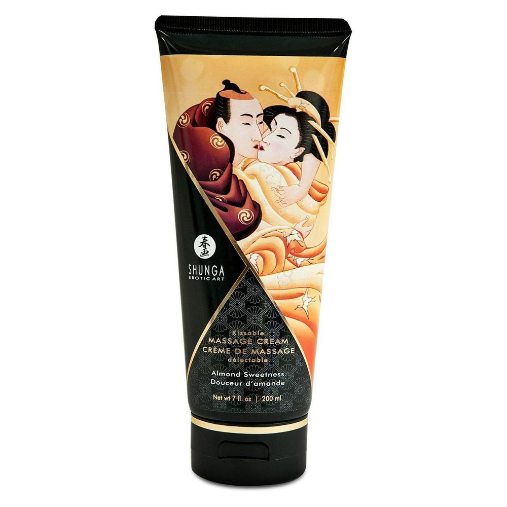 Съедобный массажный крем Shunga Kissable Massage Cream - Almond Sweetness (200 мл) Sex Aura Киев - изображение 1