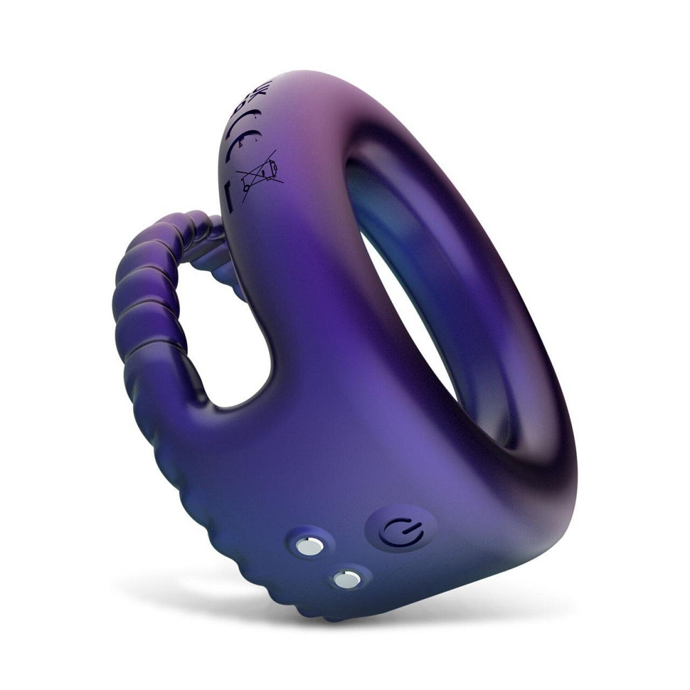 Ерекційне віброкільце Hueman - Jupiter Vibrating Cock and Ball Ring Sex Aura Київ - фото 6