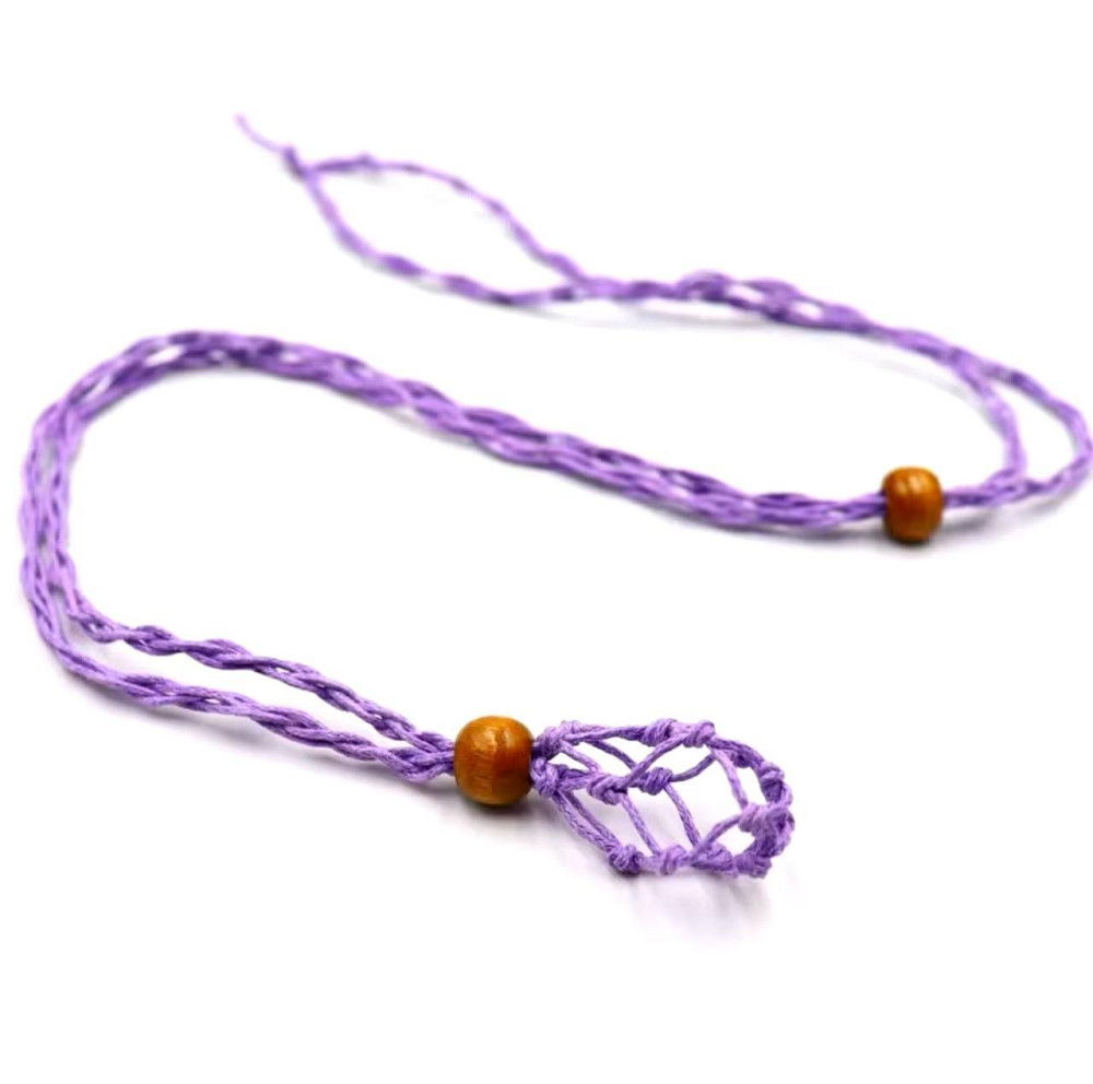 Пустой держатель для кристаллов с регулируемой длиной, плетеный шнур. Киев - изображение 1