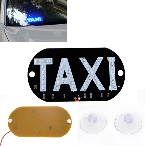 Автомобільне LED табло табличка Таксі TAXI 12В, синє Вінниця - фото 1