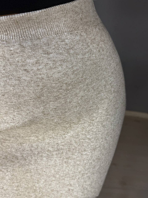 Спідниця жіноча Accorddream 8631 вʼязана міді з розрізом, бежевий, one size Київ - фото 7