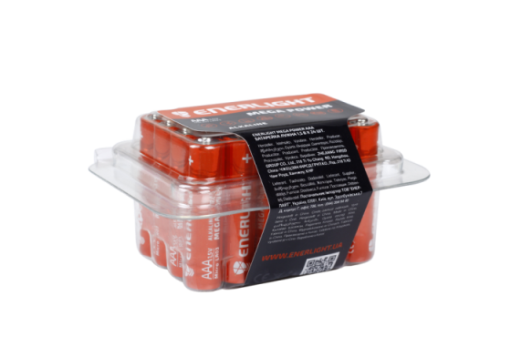 Батарейка мініпальчик ENERLIGHT MEGA POWER AAA 1.5V бокс 24 шт. Рівне