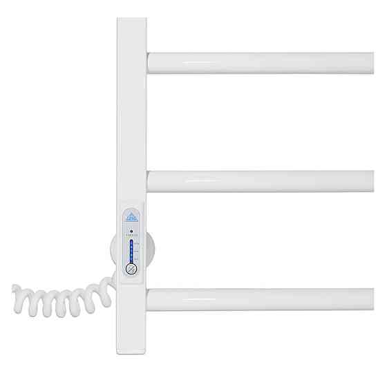 Електрична рушникосушка Laris Зебра Альфа ЧК6 400Х800 Е білий, ліве підключення Київ