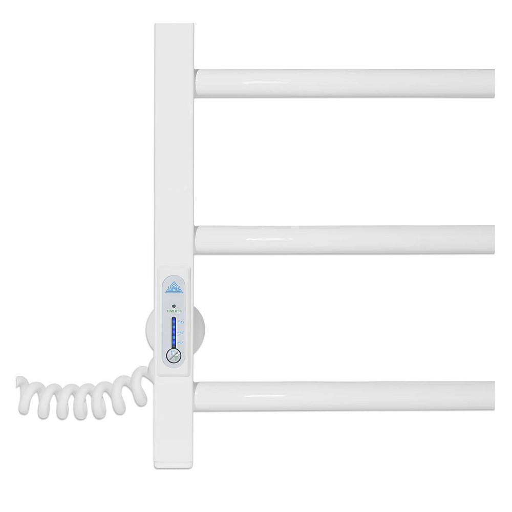 Електрична рушникосушка Laris Зебра Альфа ЧК6 400Х800 Е білий, ліве підключення Київ - фото 4