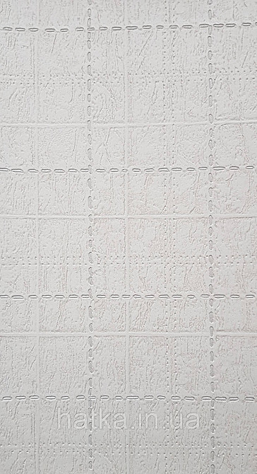 Шпалери вінілові на флізеліні AdaWall Signature1.06х10 під шкіру смуги структурні білі молочні Київ - фото 2
