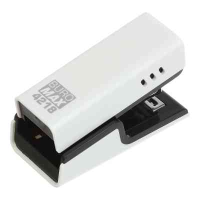 Степлер Buromax пластиковий МІНІ, 20 аркушів, (скоби №24; 26), 67,4 х 32,2 х 43,1 мм, білий (BM.4218-12) Вінниця