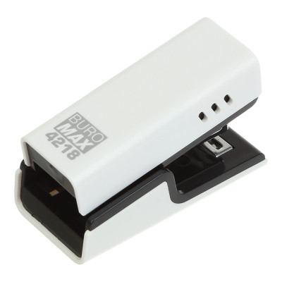 Степлер Buromax пластиковий МІНІ, 20 аркушів, (скоби №24; 26), 67,4 х 32,2 х 43,1 мм, білий (BM.4218-12) Вінниця - фото 1