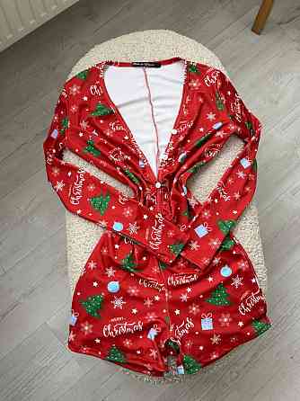 Женский домашний праздничный комбинезон принтованный микродайвинг Одесса