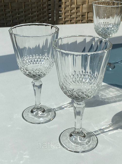 Набір келихів 6 шт "Джесика" 215 мл для вина прозорий для дому та ресторану Київ - фото 1