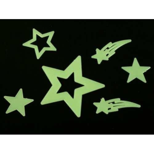 Наклейки, що світяться в темряві Зірки та комета Київ - фото 1