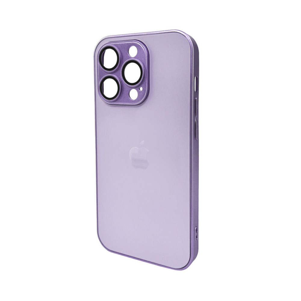 Чохол для смартфона AG Glass Matt Frame Color Logo for Apple iPhone 14 Pro Light Purple Киев - изображение 1