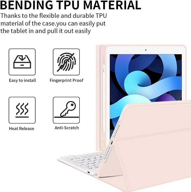 Захисний чохол з Bluetooth клавіатурою для iPad 10.2 (2019/20/21)/pro10.5(2017)/Air 3 10.5 Дніпро - фото 5
