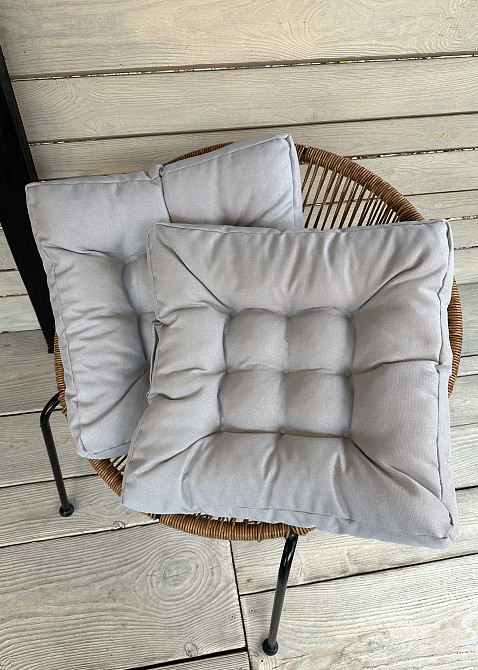 Подушка для стільців (50x50х8 см) Decorator Sawana колір світло-сірий 84-142 Київ - фото 6