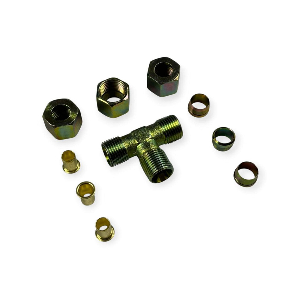 Аварійне метал розбірний трійник 12x12x12 з'єднання Мукачево - фото 1