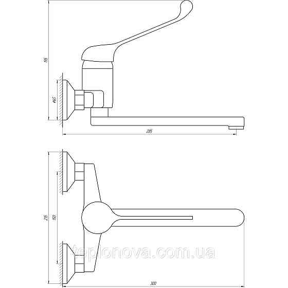 Смеситель для кухни Globus Lux CLINIC GLCA-1044 Черновцы