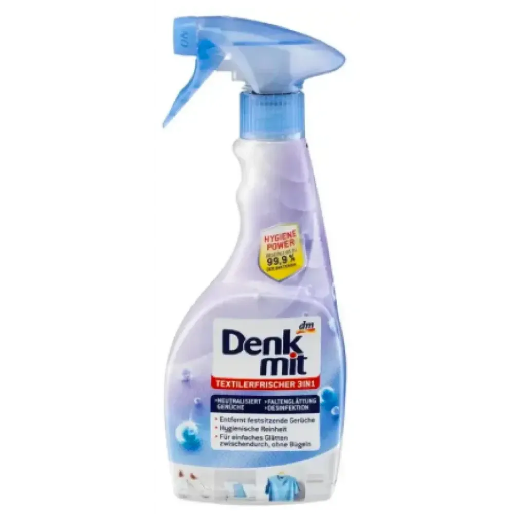 Дезинфицирующий ароматизированный освежитель текстиля Denkmit DM Textilerfrischer 3в1 500 мл Львов - изображение 1