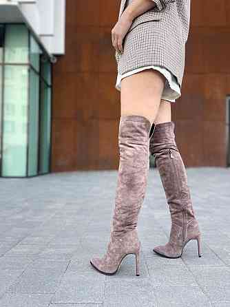 Nivelle Ботфорти жіночі NIVELLE 5261 (10502) капучіно (весна-осінь, замша натуральна) (2873) 36 Коломыя