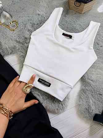 Жіночий стильний повсякденний костюм двоїнка та еластичний мікродайвінг Білий, 46/48 Одеса