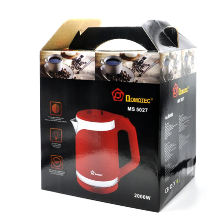 Электрочайник DOMOTEC MS-5027 2.2л 2000Вт, вращение 360°, скрытый нагреватель, 4 цвета Одесса