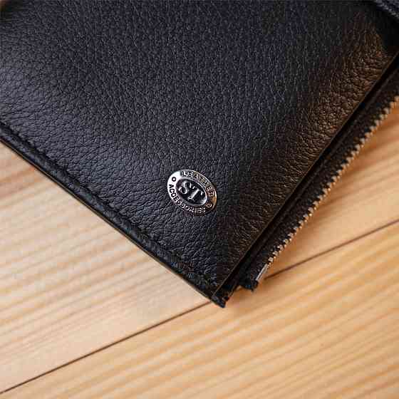 Класичний гаманець-клатч ST Leather 19373 Чорний Київ