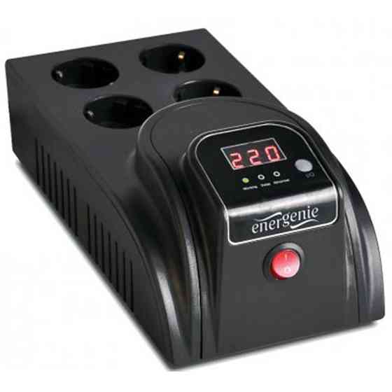 Стабілізатор EnerGenie EG-AVR-E1000-01 1000VA, 4xSchuko Чорний Харків