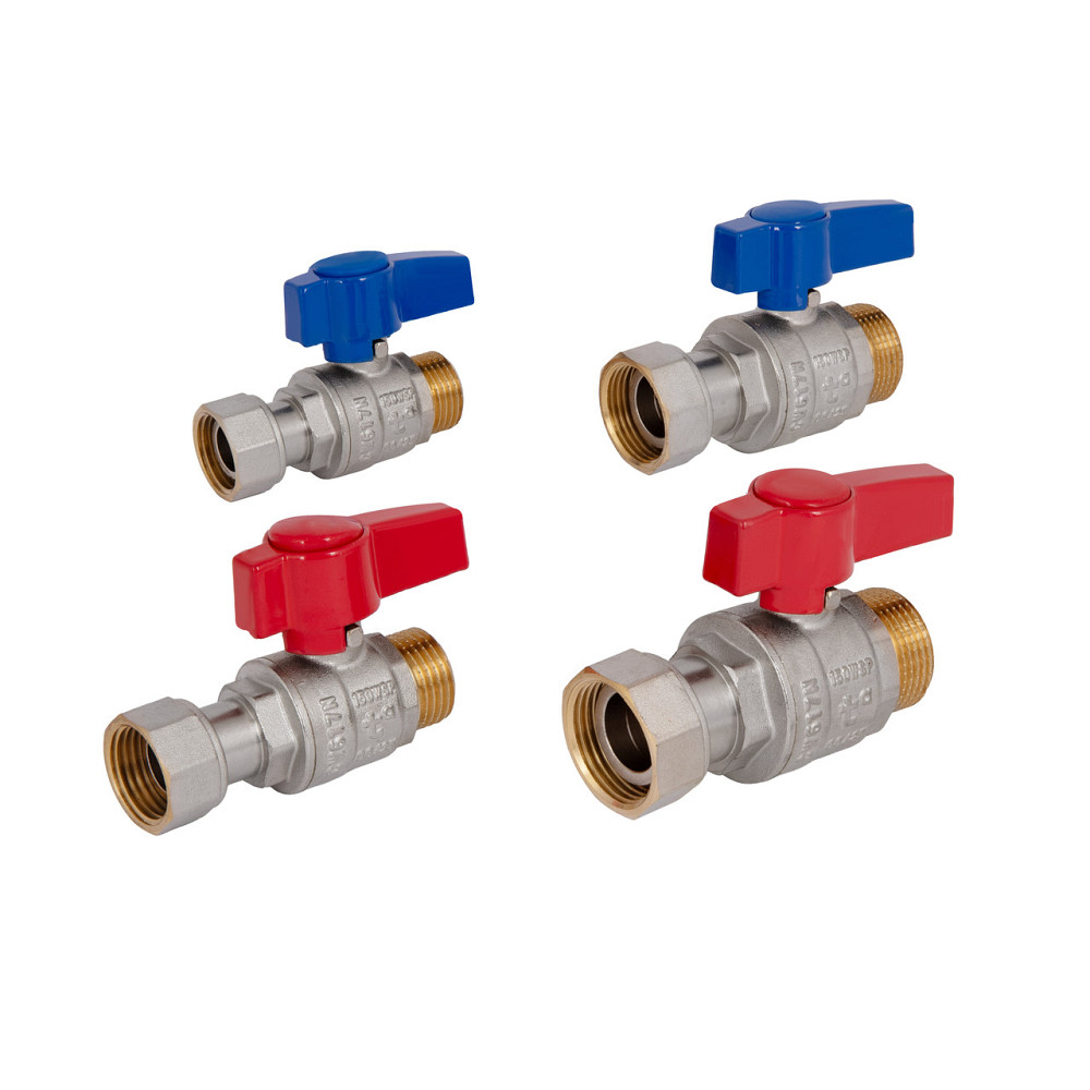 Комплект прямих кранів Thermo Alliance Standart 1/2" ВН -3/4" ВЗ з накидною гайкою для під'єднання котла TAS262RBW1520 Київ - фото 19